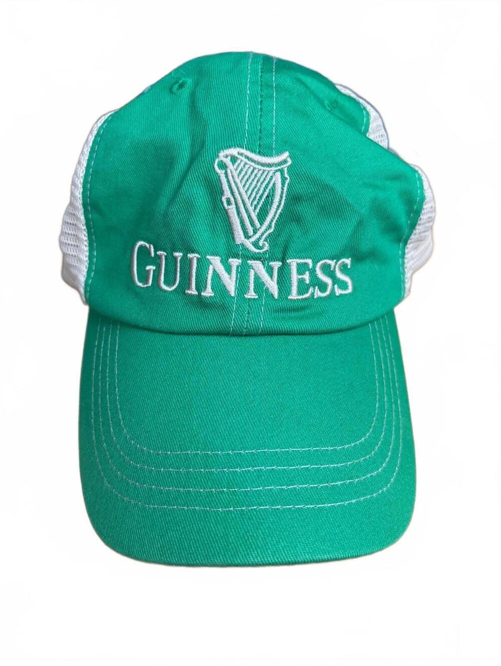 Guinness Green and White Mesh Back Snapback Hat